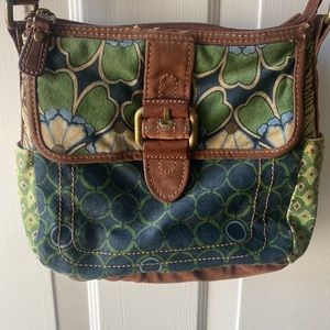 Fossil canvas purse